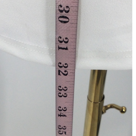 LULU'S SZ XL Beaming Perfection White Pearl Organza Tie-Strap Mini Dress NWT B60 - Picture 4 of 11